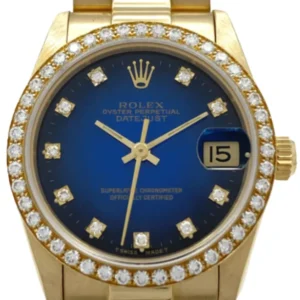 ロレックス デイトジャスト 68288G ブルー