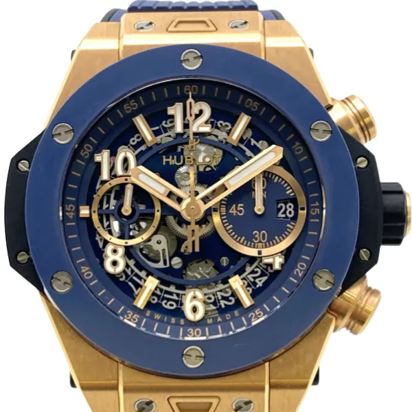 ウブロ ビッグバン ウニコ キングゴールド ブルーセラミック 421.OL.5180.RX