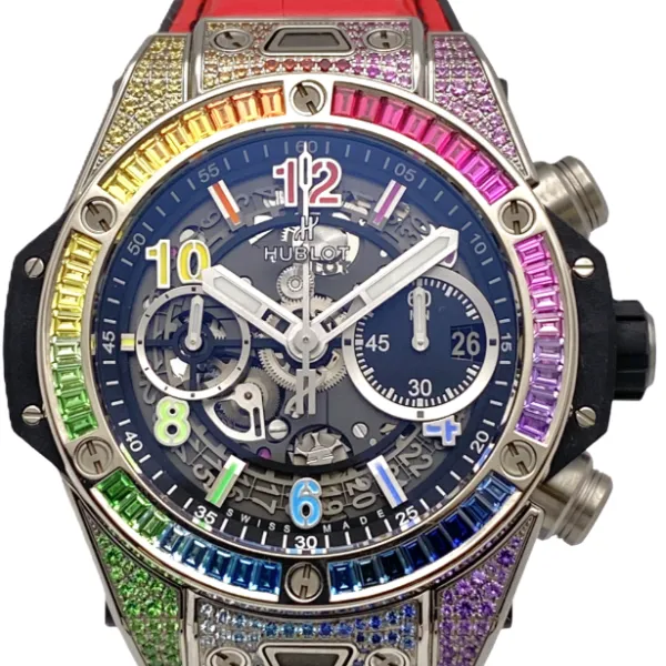 ウブロ ウニコ チタニウム レインボー 441.NX.1117.LR.0999