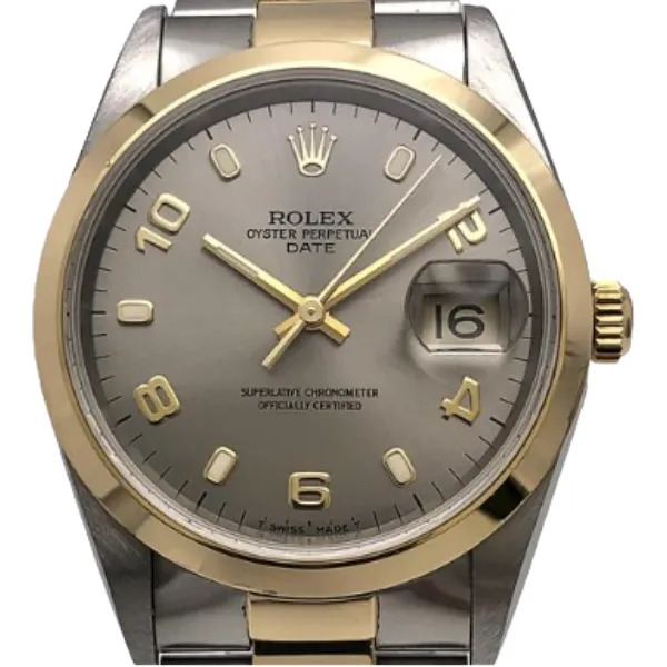 ロレックス オイスターパーペチュアルデイト 15203 シルバー