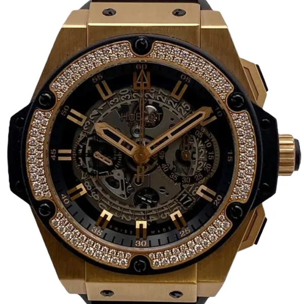 ウブロ キングパワー ウニコ キングゴールド ダイヤモンド 701.OX.0180.RX.1104