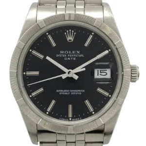 ロレックス オイスターパーペチュアルデイト 15010 ブラック