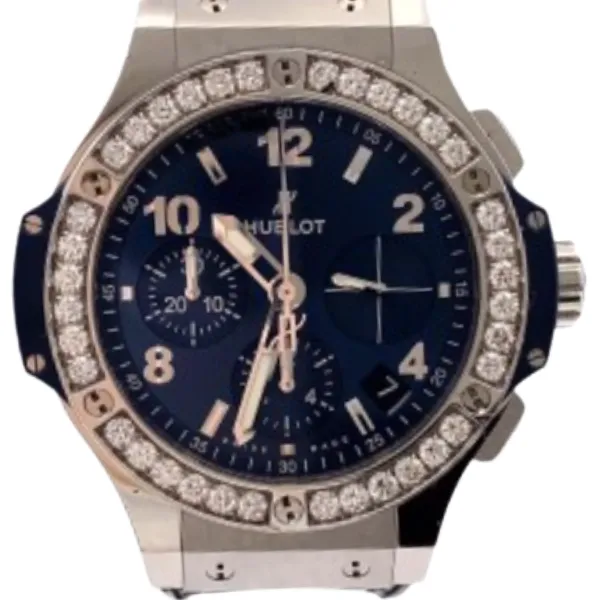 ウブロ ビッグ・バン スチール ブルー ダイヤモンド 341.SX.7170.LR.1204