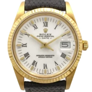 ロレックス オイスターパーペチュアルデイト 15038 ホワイト