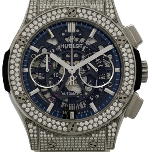 ウブロ クラシック・フュージョン アエロ・フュージョン クロノグラフ チタニウム パヴェ 525.NX.0170.LR.1704