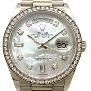 ロレックス デイデイト 128349RBR シルバー