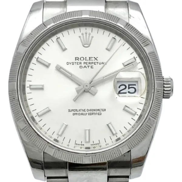 ロレックス オイスターパーペチュアルデイト 115210 シルバー