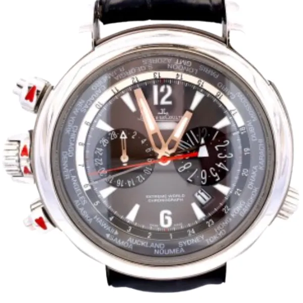 ジャガー・ルクルト マスターコンプレッサー エクストリーム ワールドクロノ レフトハンド Q17684G7