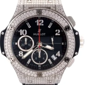 ウブロ ビッグ・バン スチール パヴェ 341.SX.130.RX.174