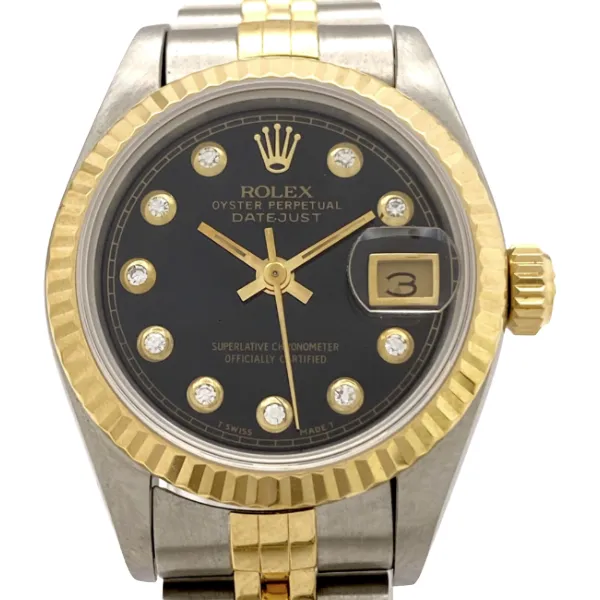 ロレックス デイトジャスト 69173G ブラック