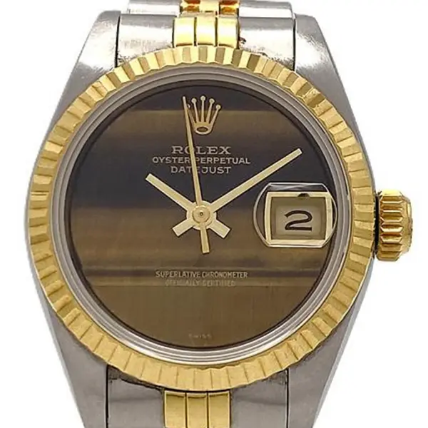 ロレックス デイトジャスト 69173 ブラウン