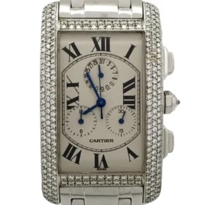 カルティエ カルティエ タンクアメリカン クロノリフレックス W2603356