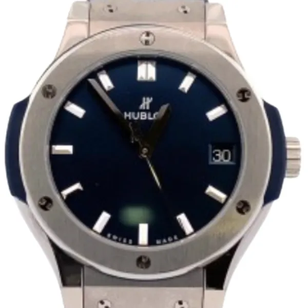 ウブロ クラシック・フュージョン チタニウム ブルー 581.NX.7170.LR