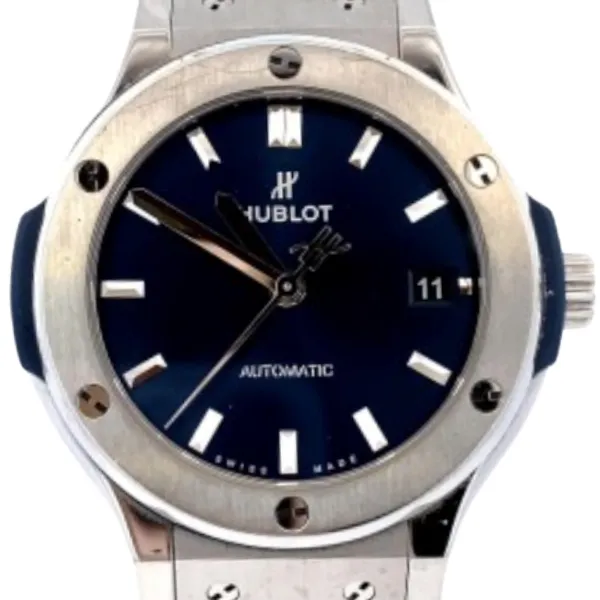 ウブロ クラシック・フュージョン チタニウム ブルー 565.NX.7170.LR