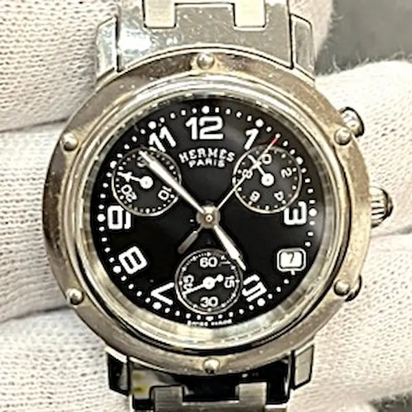 エルメス　クリッパー　クロノグラフ　CL1.310