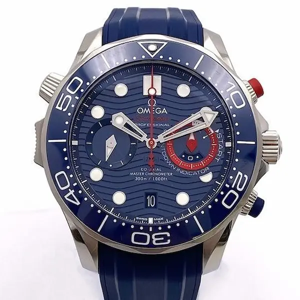 オメガ　シーマスター　ダイバー300M コーアクシャル マスター クロノメーター クロノグラフ 44MM アメリカズカップ　210.30.44.51.03.002 loading=