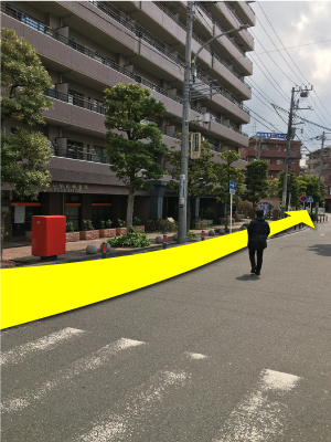 おたからやMEGAドン・キホーテUNY大口店までのアクセス（1）