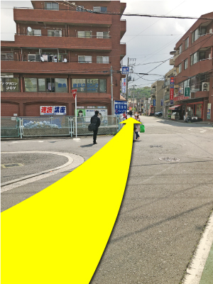 おたからやMEGAドン・キホーテUNY大口店までのアクセス（2）