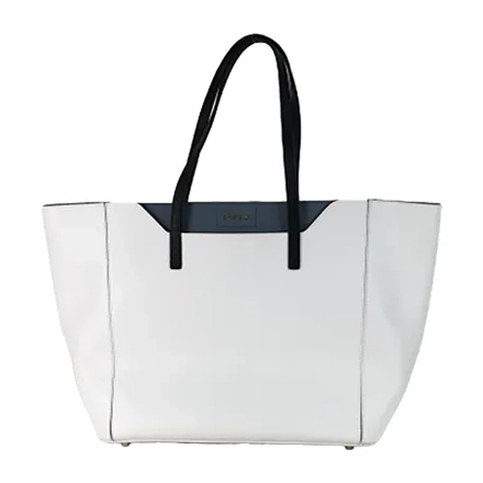 フルラ レザー ホワイト×ブルー×ブラック ハンドバッグの参考買取価格