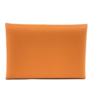 エルメス カルヴィ レザー オレンジ カードケース
