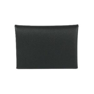 エルメス カルヴィ レザー ブラック カードケース