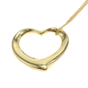 ティファニー オープンハート ネックレス K18