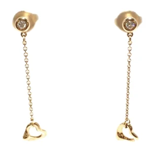 ティファニー オープンハート ピアス K18