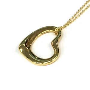 ティファニー オープンハート ネックレス K18