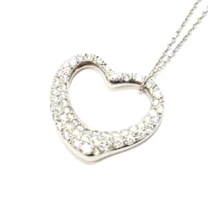 ティファニー オープンハート ネックレス pt950