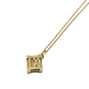 ティファニー アトラス ネックレス キューブ ペンダント K18 PG