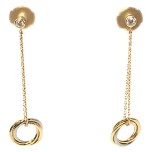 カルティエ トリニティ ダイヤモンド ピアス K18YG/WG/PG