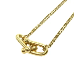 ティファニー ハードウェア ネックレス ダブルリンク YG