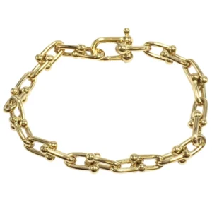 ティファニー ハードウェア ブレスレット YG