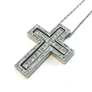 ダミアーニ ベルエポック ネックレス ダイヤモンド バゲットカット 18K WG