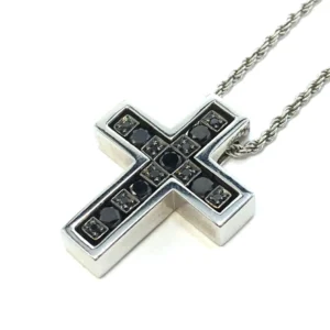 ダミアーニ ベルエポック ネックレス ブラック WG クロス ペンダント