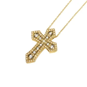 ダミアーニ ベルエポック ネックレス クラウン 十字架 K18 YG