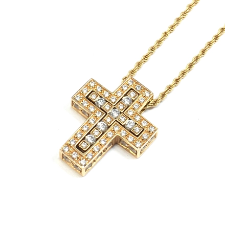 ダミアーニ ベルエポック ネックレス イエローゴールド K18 YG ダイヤモンド クロスの参考買取価格- ブランド買取専門店のおたからや