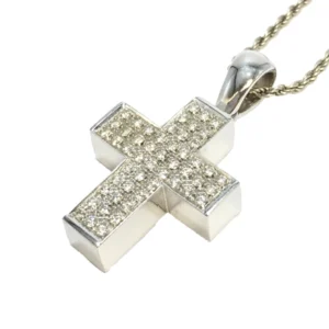 ダミアーニ ベルエポック ネックレス ダイヤ クロス 18K WG