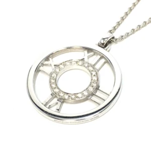 ティファニー アトラス ネックレス オープンメダリオン ダイヤモンド K18 WG