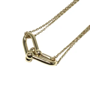 ティファニー ハードウェア ネックレス ダブルリンク K18