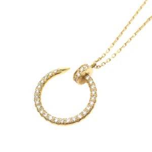 カルティエ ジュストアンクル ネックレス ダイヤモンド K18 YG