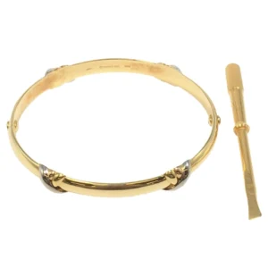 カルティエ トリニティ バングル 750スリーカラー