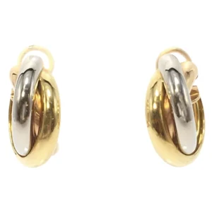 カルティエ トリニティ スリーカラー フープ ピアス K18YG/WG/PG