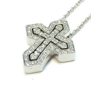 ダミアーニ ベルエポック ネックレス ダイヤ クロスモチーフ ホワイトゴールド K18 WG