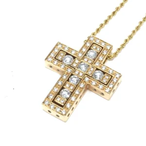 ダミアーニ ベルエポック ネックレス ダイヤモンド クロス K18 YG