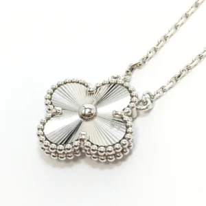 ヴァンクリーフ&アーペル アルハンブラ ネックレス ヴィンテージ K18 WG