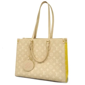 ルイ・ヴィトン モノグラム・アンプラント オンザゴーMM トートバッグ レザー M46128