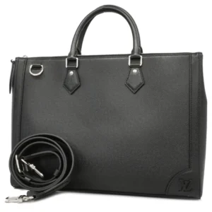 ルイ・ヴィトン タイガ スリム・ブリーフケース レザー ブラック M30810 ショルダーストラップ