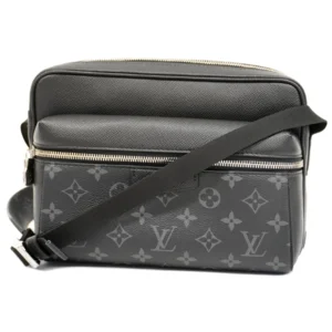 ルイ・ヴィトン タイガラマ アウトドアメッセンジャー PM ショルダーバッグ PVC ブラック M30233