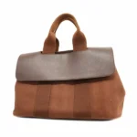 エルメス ヴァルパライソ PM ハンドバッグ キャンバス ブラウン